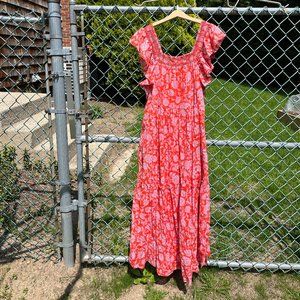 Free People Flowy Floral Dress with Slip